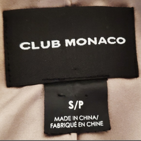 Club Monaco Belted Trench Coat Raincoat Overcoat (Hat Excluded) New - Picture 14 of 15